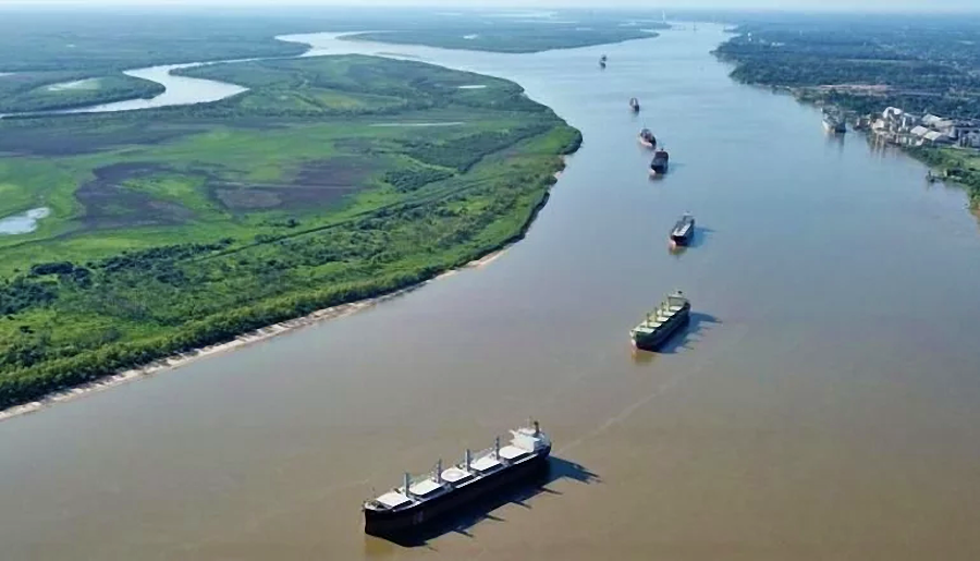 Paraná y canal Magdalena.